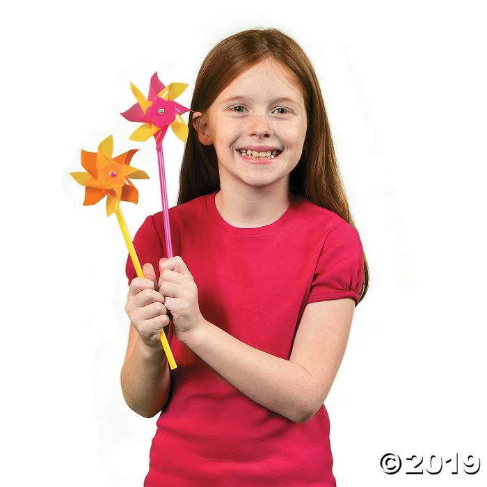 Bright Neon Pinwheels (72 Piece(s))