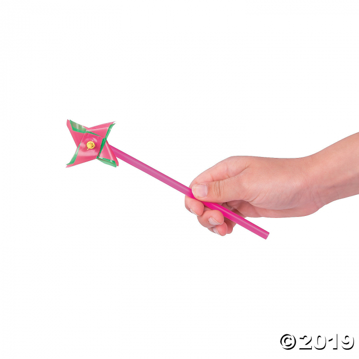 Mini Neon Two-Tone Pinwheels (72 Piece(s))