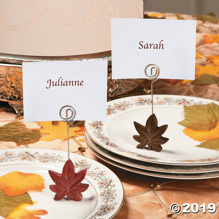 Leaf Place Card Holders (Per Dozen)