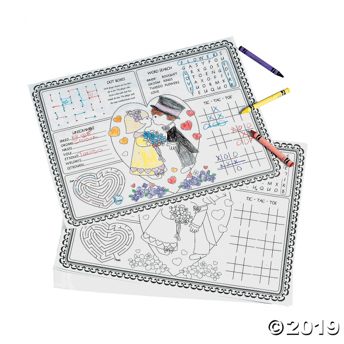 Wedding Placemats (Per Dozen) Wedding Placemats (Per Dozen)