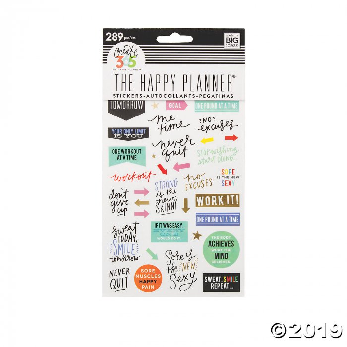 The Happy Planner® Fitness Planner Stickers (5 Sheet(s))