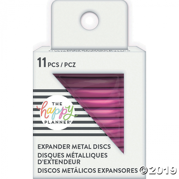Happy Planner Metal Expander (Big) Discs - 11/Pkg-Hot Pink (1 Unit(s))