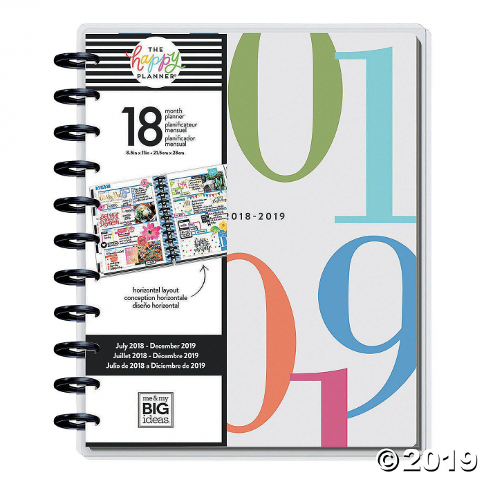 The Happy Planner® 2018-2019 Colorblock Big 18-Month Planner (1 Piece(s)) The Happy Planner® 2018-2019 Colorblock Big 18-Month Planner (1 Piece(s))