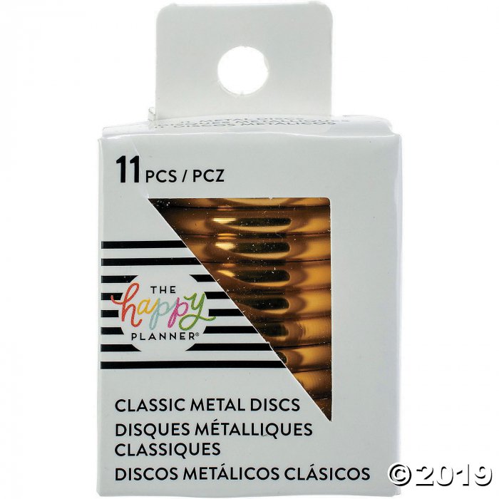 Happy Planner Medium Metal Expander Discs - 11/Pkg-Gold (1 Unit(s))