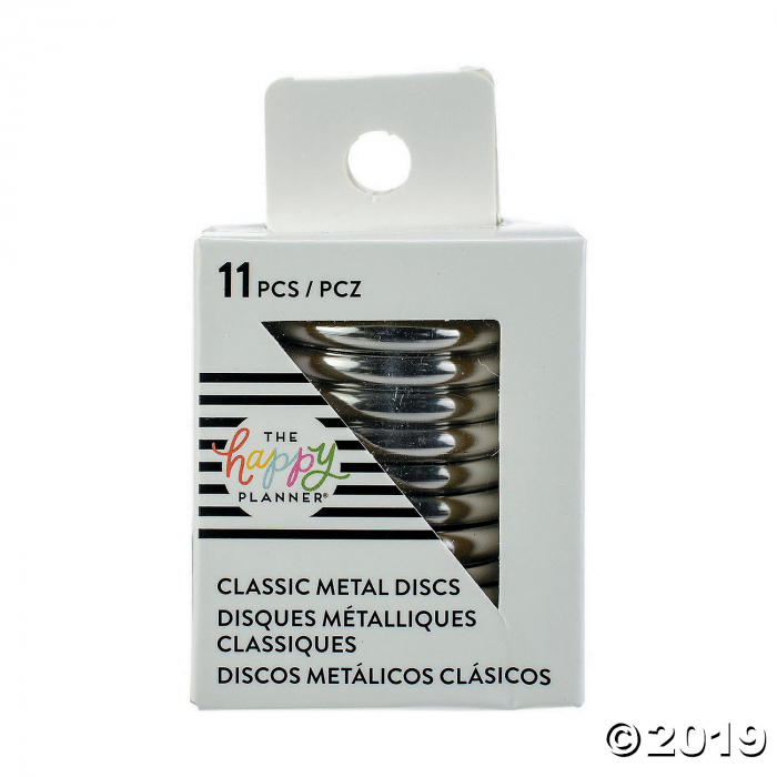 Happy Planner Medium Metal Expander Discs 11/Pkg-Silver (1 Piece(s)) Happy Planner Medium Metal Expander Discs 11/Pkg-Silver (1 Piece(s))