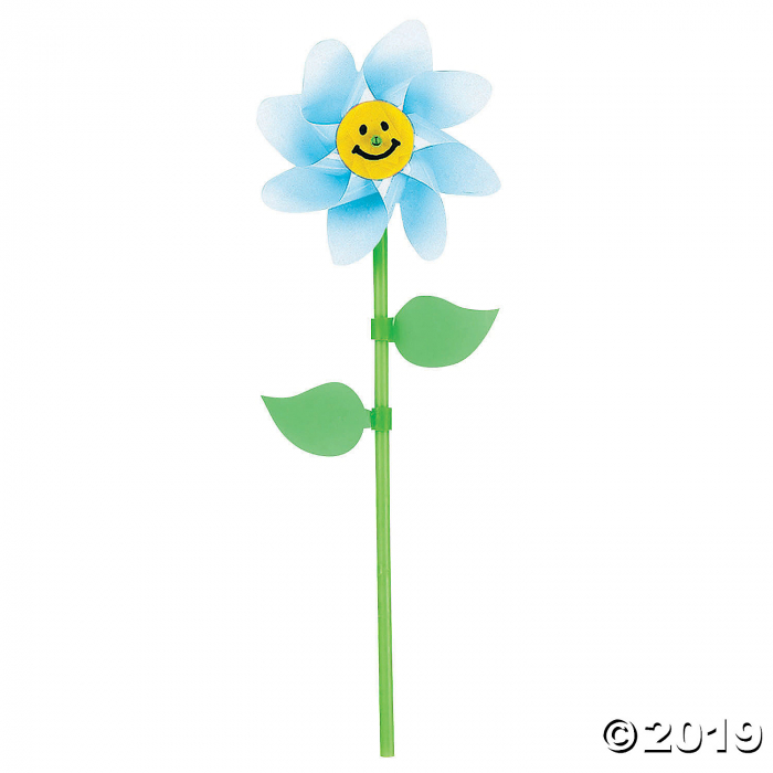 Smile Face Flower Pinwheels (36 Piece(s))