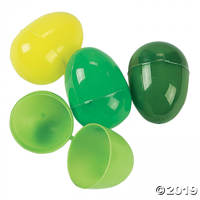 Bulk Green Plastic Easter Eggs - 144 Pc. Bulk Green Plastic Easter Eggs - 144 Pc.