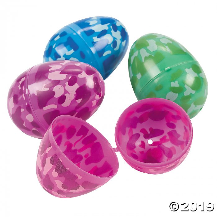 Camouflage Plastic Easter Eggs - 72 Pc.