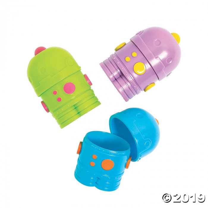 Robot Plastic Easter Eggs - 12 Pc. (Per Dozen)