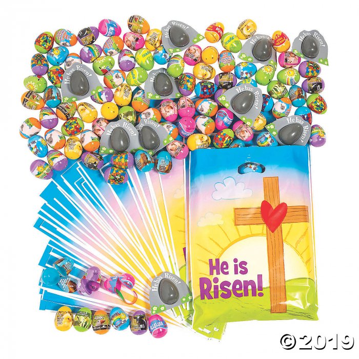 Religious Easter Goody Bags & Toy-Filled Easter Egg Assortment (1108 Piece(s))