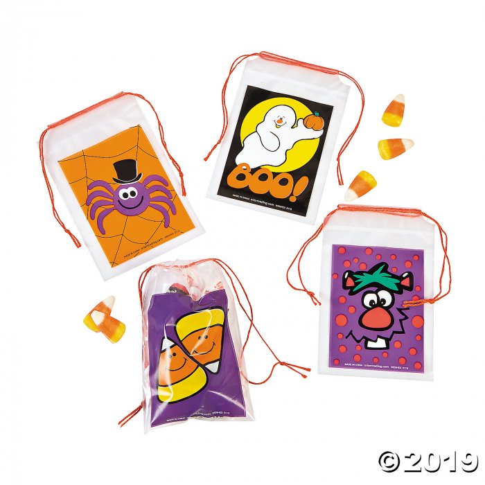 Mini Halloween Drawstring Treat Bags (144 Piece(s))