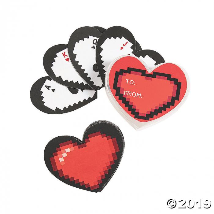 Heart-Shaped Exchange Playing Cards (Per Dozen)