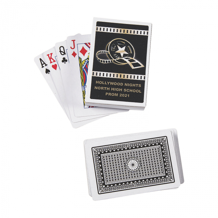 Hollywood Playing Cards with Personalized Box (Per Dozen)