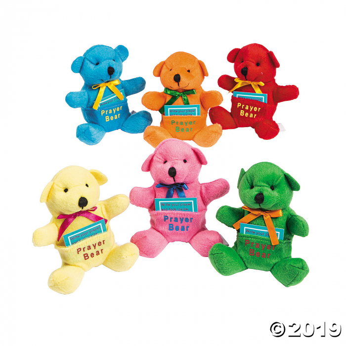 Prayer Stuffed Bears with Prayer Card (Per Dozen)