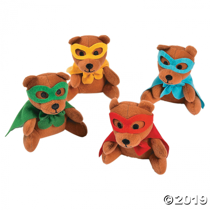 Superhero Stuffed Bears (Per Dozen)