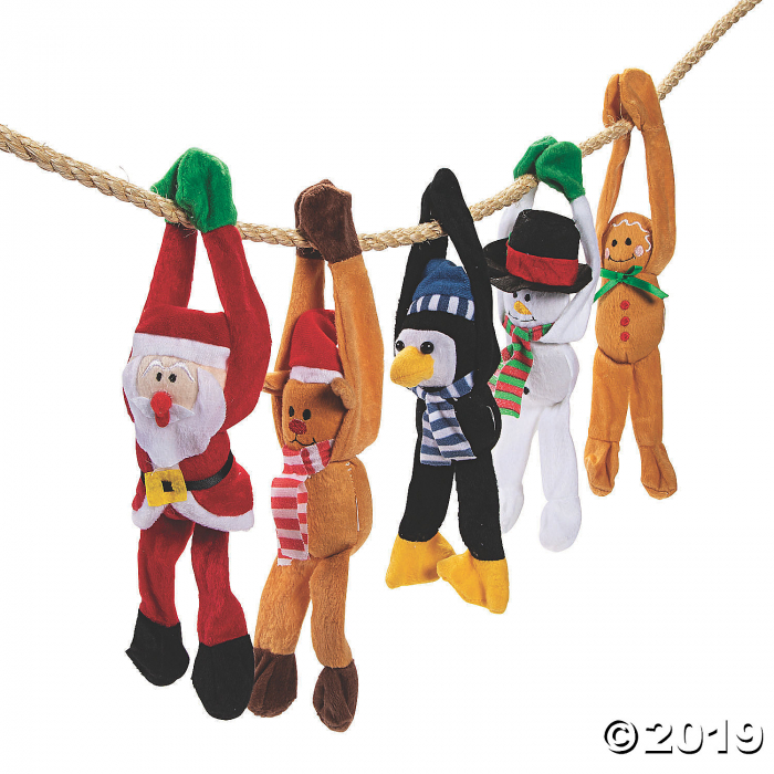 Holiday Long Arm Plush Character Assortment (Per Dozen)