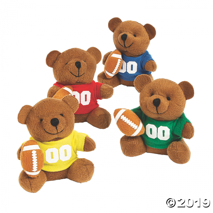 Stuffed Bears in a Football Jersey (Per Dozen)