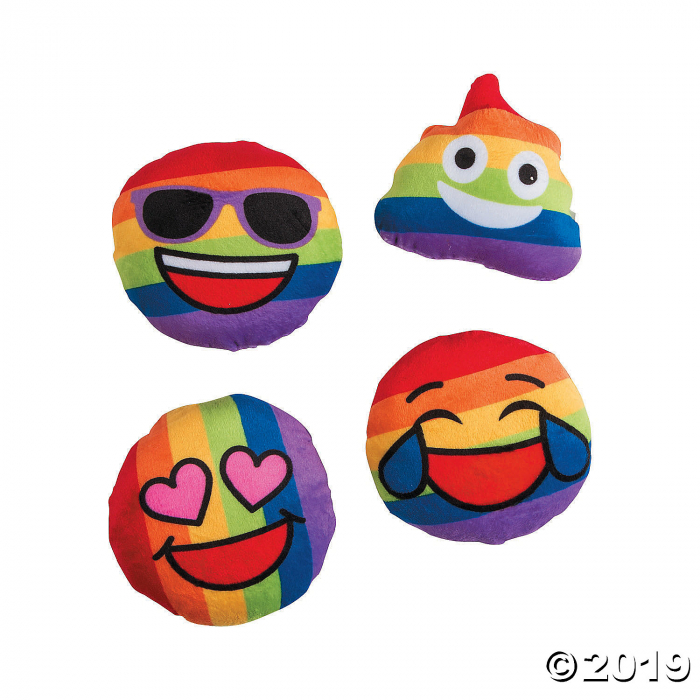 Rainbow Plush Emojis (Per Dozen)