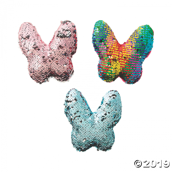 Reversible Sequin Stuffed Butterflies (Per Dozen)