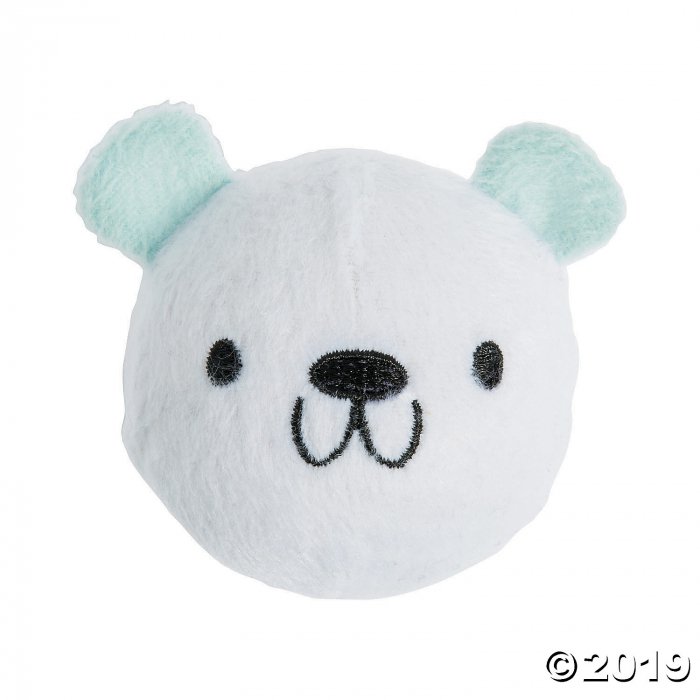 Plush Polar Bear Bouncing Balls (Per Dozen)