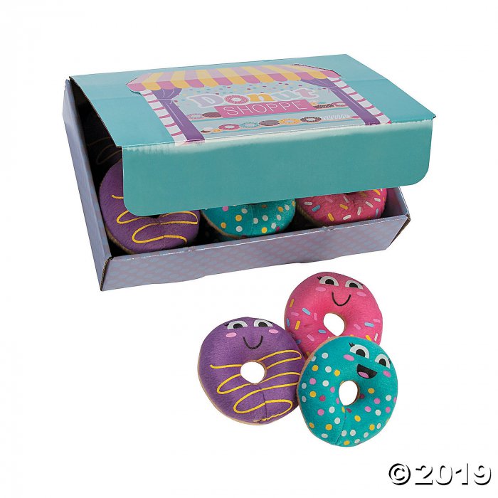 Donut Party Plush Donuts with Box (Per Dozen)