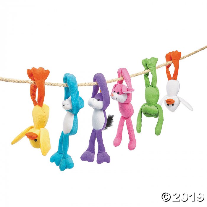Easter Long Arm Stuffed Character Assortment (Per Dozen)