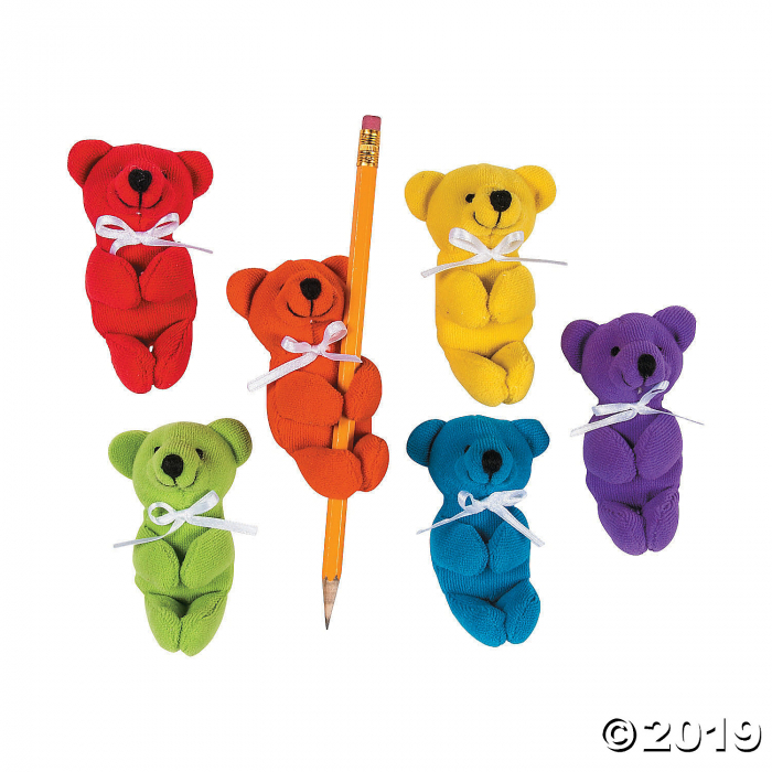 Rainbow Stuffed Bear Huggers (Per Dozen) Rainbow Stuffed Bear Huggers (Per Dozen)