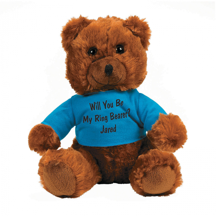 Personalized Ring Bearer Stuffed Bear with T-Shirt (1 Piece(s))