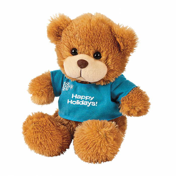 Personalized Winter Stuffed Bear