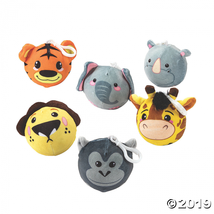 Scented Zoo Animal Squishy Keychain Assortment (6 Piece(s))