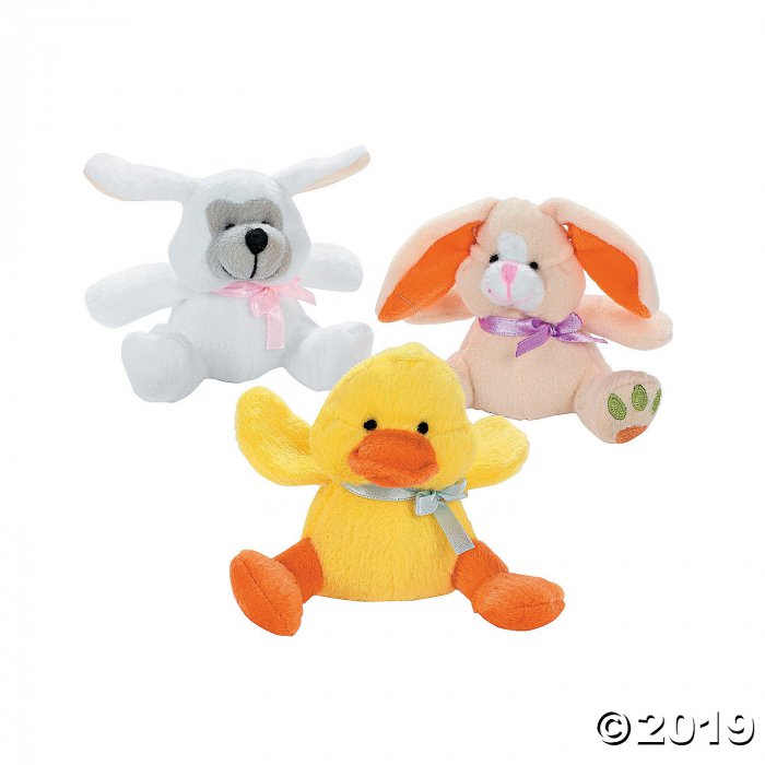 Mini Easter Stuffed Animal Assortment (Per Dozen)