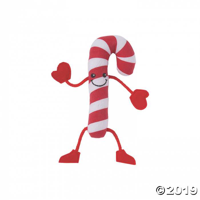Plush Candy Cane Characters (Per Dozen) Plush Candy Cane Characters (Per Dozen)