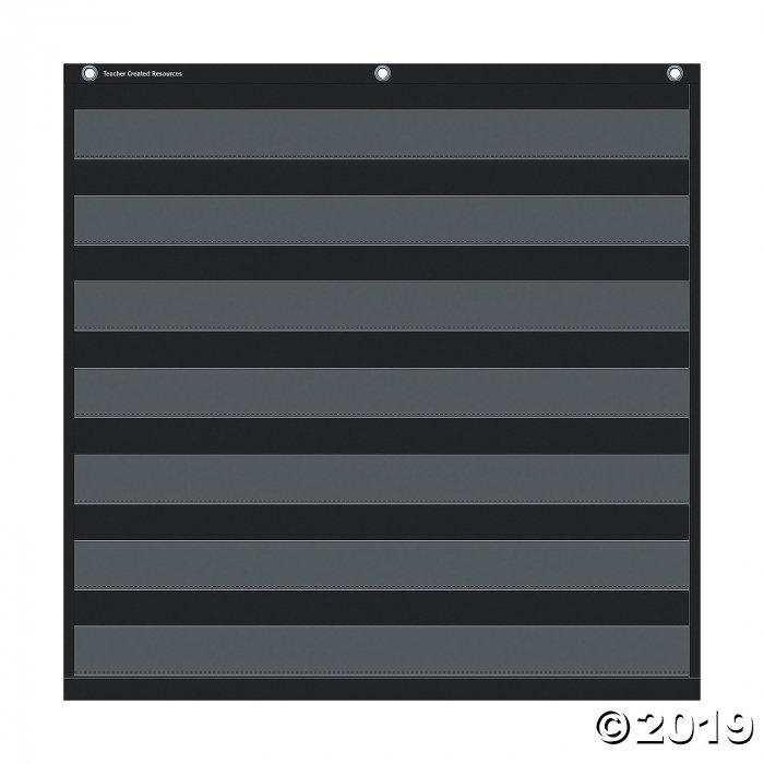 Black Seven-Pockets Pocket Chart (1 Set(s))