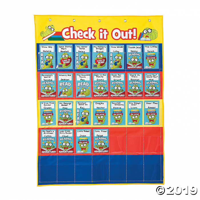Library Checkout Pocket Chart (1 Set(s))