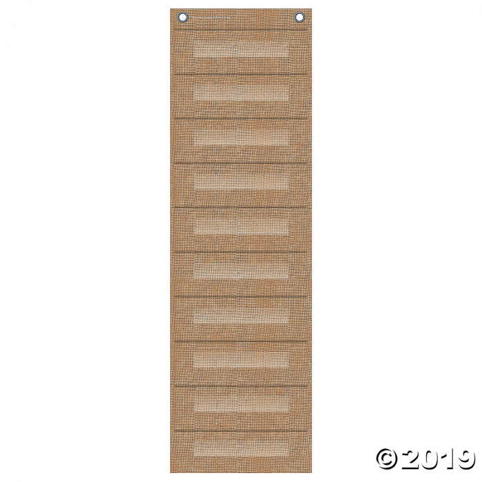 Burlap File Folder Storage Pocket Chart (1 Piece(s))