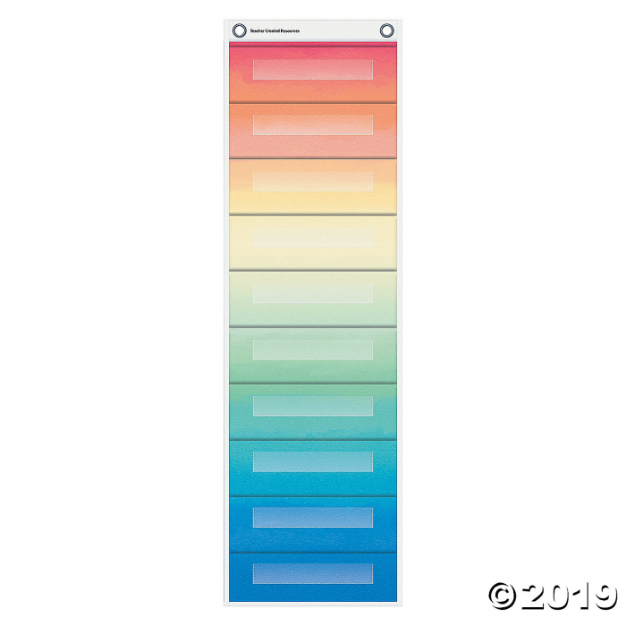 Watercolor File Folder Pocket Chart (1 Set(s))