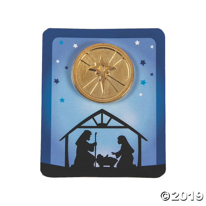 Nativity Star Coins with Card (1 Unit(s))