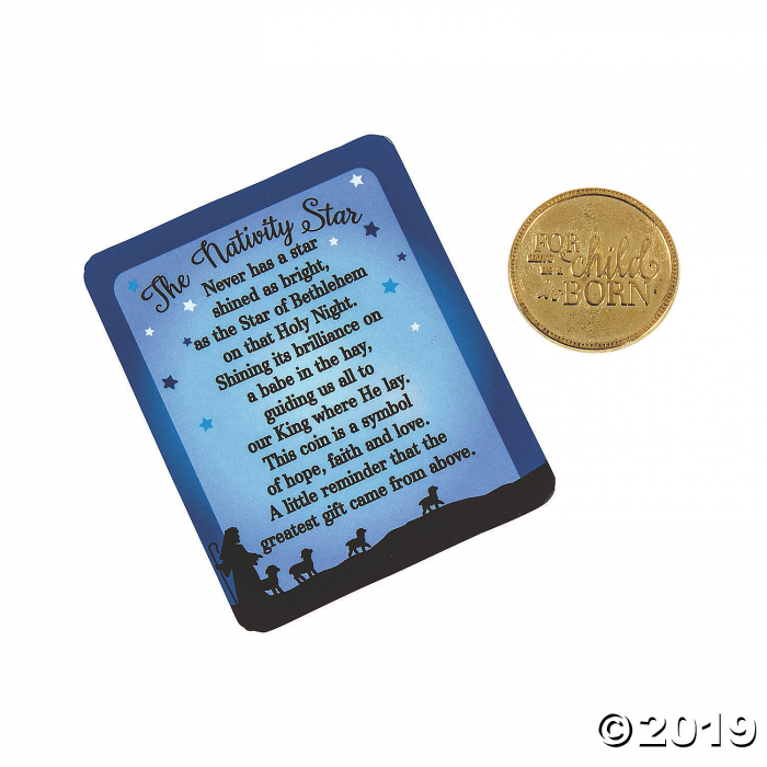 Nativity Star Coins with Card (1 Unit(s))