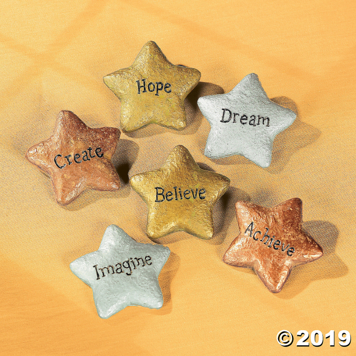 Star-Shaped Graduation Stones (Per Dozen) Star-Shaped Graduation Stones (Per Dozen)