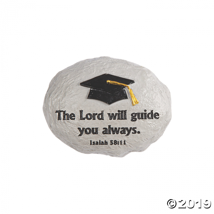 Religious Grad Inspirational Stones (Per Dozen)