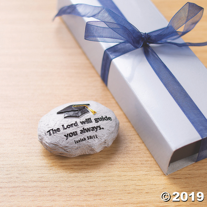 Religious Grad Inspirational Stones (Per Dozen)