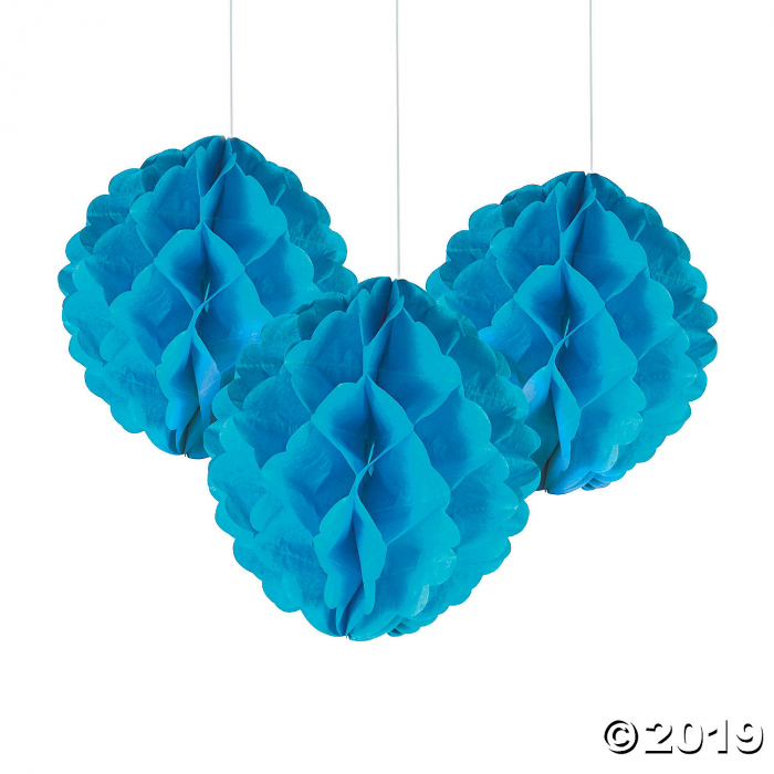 Turquoise Tissue Balls (Per Dozen)