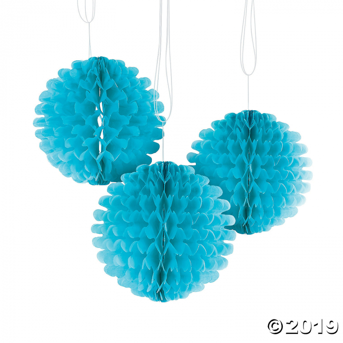 Light Blue Flutterball Tissue Décor (1 Set(s))