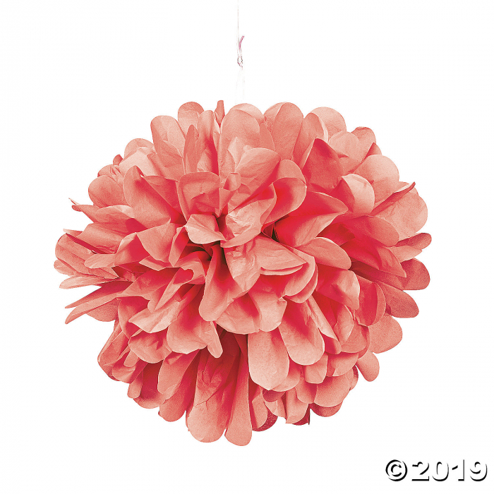 Coral Tissue Pom-Poms (6 Piece(s))