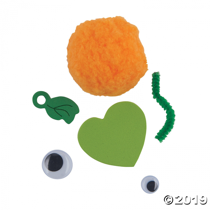 Pom-Pom Pumpkin Critter Craft Kit (Makes 12)