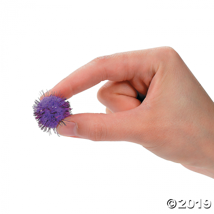Acrylic Glitter Pom-Poms (150 Piece(s))