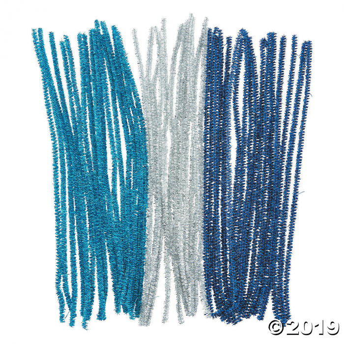 Winter Metallic Chenille Stems (50 Piece(s))