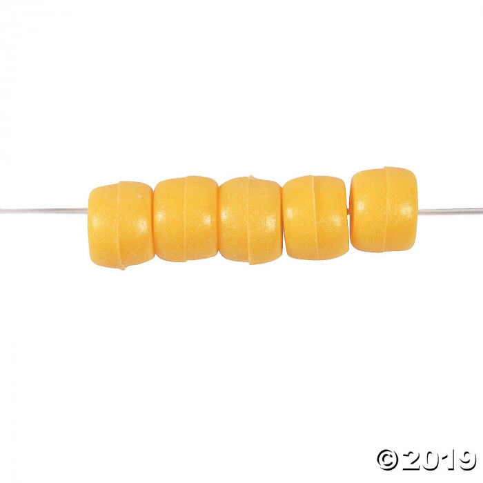 1/2 Lb. Of Yellow Pony Beads (1000 Piece(s))