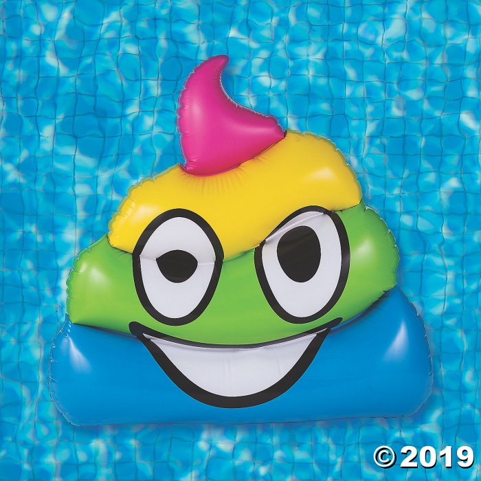 Inflatable Jumbo Poop Emoji Pool Float (1 Piece(s))