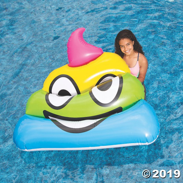 Inflatable Jumbo Poop Emoji Pool Float (1 Piece(s))